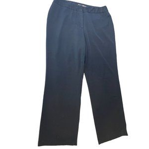 Croft & Barrow Womens Dress Pants Straight Leg High Rise Stretch Blue Size 14